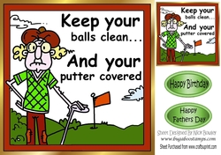 Great game of golf with Gus in green 8x8