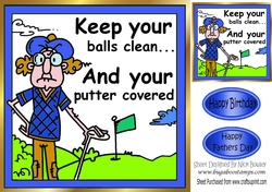 Great game of golf with Gus in blue 8x8