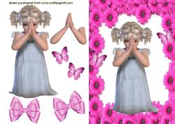 Sweet Little Girl Praying