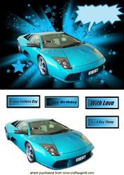 Blue Lamborghini