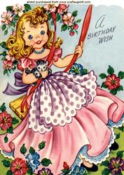 Little Girl on a Swing! A4 Topper