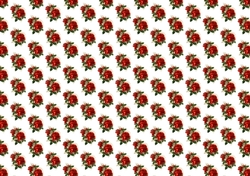 Pretty red roses (one) backing paper