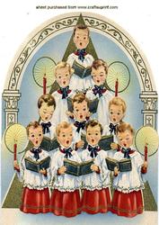 Choir of Carol Singers A4 Topper