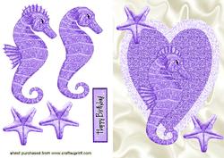 Purple Seahorse