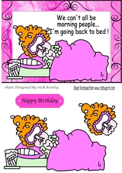 Lazy stella in bed (pink) A5
