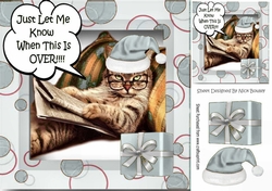 Just let me know when this is over Grumpy cat (silver) 8x8