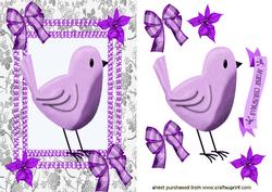 Christmas Pink Bird