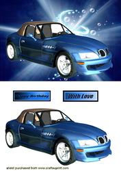 Light Blue Sports Car