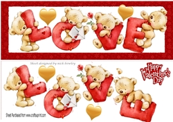 Four lovely love bears DL