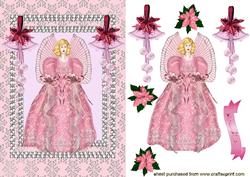 Christmas Angel in Pink