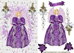 Christmas Angel in Purple