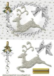 Christmas Silver Reindeer
