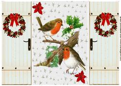 Christmas Robins Gatefold
