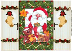 Happy Santa with Friends Gatefold