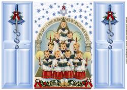 Choir of Christmas Angels Singing, Gatefold
