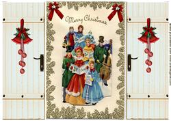 Vintage Christmas Carol Singers, Gatefold