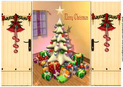 Lovely Christmas Tree with Presents Gatefold