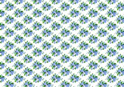 blue/white spring flowers backing paper (SMALL)