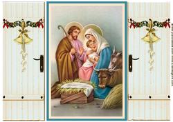 Lovely Nativity of Mary & Joseph Gatefold