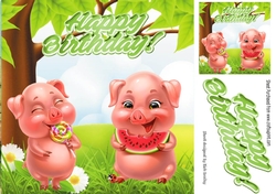 I Know which one i prefer, greedy little piglets 8x8