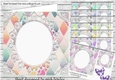 8 Pretty Diamond and oval lace topper, card fronts with bows 7x7 bumper kit