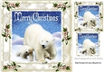 Lovely polar bears in the snow 8x8