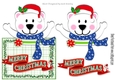 A lovely over the edge card front card of a polar bear