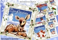 4 Lovely christmas designs card fronts 8x8 mini kit (set three)