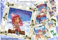 4 Lovely christmas designs card fronts 8x8 mini kit (set four)