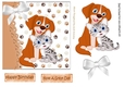 cute puppy and kitten with white bow 7x7