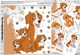 4 cute puppies & kittens card fronts with white bows 7x7 mini kit