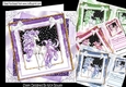  4 fantasy unicorns  in glitter stacked christmas frames card fronts 8x8 mini kit