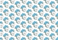blue and white poinsettias backing paper (small)