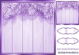 Lovely purple Christmas with fern 8x8 card front/insert
