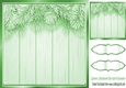 Lovely green Christmas with fern 8x8 card front/insert