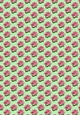 Pretty pink satin roses small (green background)