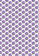 Pretty purple satin roses small (white background)