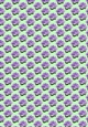 Pretty purple satin roses small (green background)