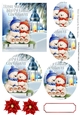Cuddle up in the snow white bears with lantern circle pyramids