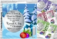 4 christmas scene with verse, presents & trees, card front 7x7 mini kit
