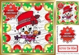 Lovely Chibi snowman in bauble 8x8 frame