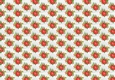 Red Poinsettias (small) on snow effect backing paper