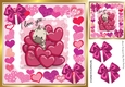 Love is in the air Cute giraffe in heart frame 8x8