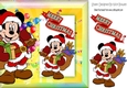 Mickey mouse celebrating christmas with balloons 8x8