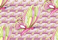 Pink exotic butterflies backing paper (big)