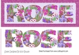 Pretty flower name ROSE DL (pink)