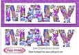 Pretty flower name MARY DL (purple)