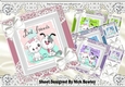 4 Best of friends cute puppies and kittens card fronts 8x8 mini kit