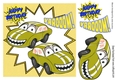 Toony smile gold car 8x8
