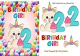 Cute kittys birthday aged (two) A5
